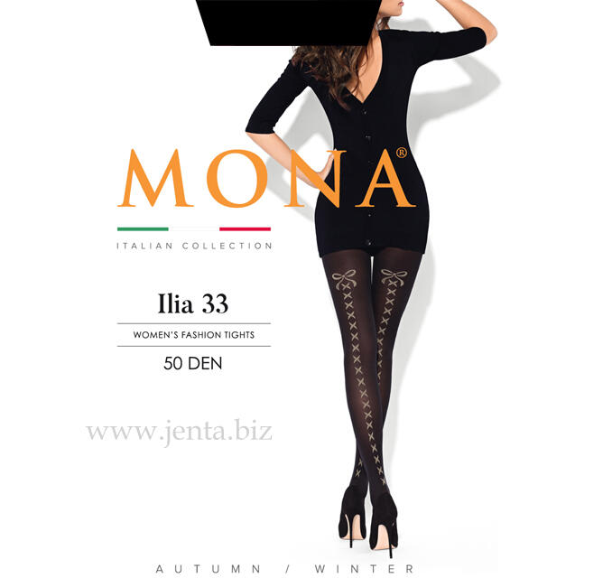 Mona Ilia 50 №33, фантазийные колготки - Колготы